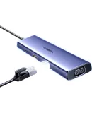 UGREEN Type-C Expansion Dock, USB-C Card Reader, Thunderbolt 4 Hub, HDMI Port Adapter, HUB Splitter, Compatible with Apple MacBook Air, Huawei, Lenovo