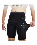Li-Ning (LI-NING) Men's Compression Shorts, Sports Running Quick-Dry Compression Pants, Fitness Underwear, High-Elastic Breathable Knee-Length Shorts, Basketball Training Shorts