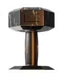 Li-Ning Dumbbells for Men And Women, Fitness Home Equipment, Eco-Friendly, Suitable for Beginners, Students' Dormitory Use, Rubber-Coated Hexagonal Small Yaling, 5KG*2