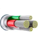 Baseus Data Cable Three-In Apple Type-C Android Phone Charger Cable One-To Compatible with IPhone15/14/13, Xiaomi, Huawei P40 Car Power Cord 1.2 Meters