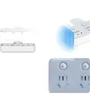 UGREEN Adapter Plug / Delta-Shaped One-To Converter Socket Extender, Multi-Outlet Socket, Suitable for Bedroom/kitchen, with Independent Switches for Each Outlet