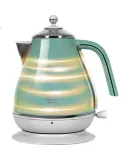 Delonghi Electric Kettle, Vintage Treasure Color, Household 304 Stainless Steel Water Boiler, Automatic Power-Off, 1.7L Large Capacity, KBO2001.CGR, Satin Green Gift