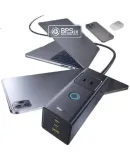 Baseus GaN 65W/67W Charger, Laptop Fast Charging Power Strip/extension Cord/power Socket/terminal Block/multifunctional Portable Desktop Charging Station/desk Socket