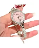 Disney Watch for Women, Mermaid Fashion, Instagram-Style Bracelet Wristwatch, Light Luxury Niche Waterproof Ladies Watch with Expressions, Valentine's Day Gift