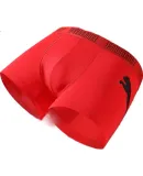 PUMA Men's Underwear, Large Logo, Festive Zodiac Year Wedding Lucky Red Boxer Briefs, 3-Pack