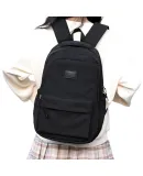 Landcase schoolbag for junior high school girls, high school college students, campus high-value backpack, business backpack, computer bag 1606 black