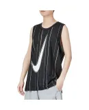 NIKE Men's Quick-Dry Sports Tank Top, Basketball Training, Soft And Comfortable, DX0436-010, Black M