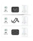 UGREEN PDU Server Power Cable C13 to C14 Power Extension Cord, Cabinet And Data Center UPS Three-Prong Cable, 3*1.5 Flat 1.5 Meters, Complies with European Standard IEC 15212