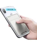 Baseus Phone Back Case with Card Holder for Bus, Subway, Access Control, Shopping Cards, Integrated Phone Case with Slots on The Back, Magnetic Card Protection Sleeve, Multi-Functional Creative Fabric