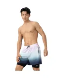 361° Men's Swim Shorts, Knee-Length Anti-Embarrassment Fake Two-Piece Double-Layer Swimwear, Large Size Quick-Dry Professional Training Hot Spring Equipment