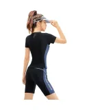 361° Women's Conservative Two-Piece Swimsuit, Knee-Length Shorts with Tummy Control, Slimming Effect, Beach Vacation, Plus Size, Hot Spring Swimwear