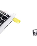 SanDisk 32GB USB3.2 Flash Drive, CZ410 Cool Ginkgo Yellow, Read Speed 100MB/s, Compact And Portable, Password Protection, Ideal for Business, Office, And Study