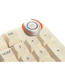 HP K23-98 Mechanical Keyboard for Gaming And Office, Stylish DIY Customizable Keyboard in Milk Tea Color, Full Hot-Swappable Wired Keyboard Compatible with Computers And Laptops