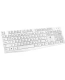 HP Wireless Keyboard, Office Keyboard with 104 Keys, Wear-Resistant And Splash-Proof, Ergonomic Water Drop Keycaps, Comfortable And Efficient for Office Work And Gaming, C10 White