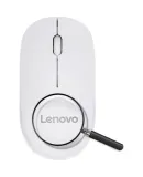 Lenovo Wireless Mouse, Office Mouse, Portable Mouse, Laptop Mouse, Computer Mouse, M26 White, with Wireless 2.4G Receiver