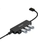 PHILIPS USB Hub 3.0, High-Speed Expansion 4-Port Hub, Laptop Five-In Adapter Converter Extension Cable, Type-C Power Port, 0.6 Meters