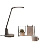 Panasonic AA-Grade Eye Protection LED Desk Lamp for Students, Dormitory, Bedroom Study, Zhi Sa Black Model