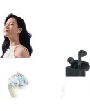 EDIFIER Zero Air True Wireless Bluetooth Earbuds, Semi In-Ear Headphones, Wireless Earphones, Bluetooth 5.4, Compatible with Apple, Huawei, Xiaomi, OPPO Phones, Twilight Gray