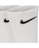 NIKE Men's Socks, Quick-Drying Breathable Sports Socks, Mid-Calf Socks, Three-Pair Pack, SX7676-100 White XL