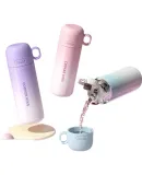 COOKER KING Insulated Mug, Stylish Large Capacity, 316 Stainless Steel Vacuum Insulation, Portable Water Bottle for Female Students, Green, 500ml