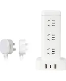 Acer Vertical Power Strip/Extension Cord/Surge Protector, 12 Outlets with Five Holes, USB And Type-C Ports, Master Switch, 1.7m Cable, Overload Protection, OCB330