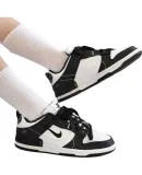NIKE NIKE Women's Retro Casual Sneakers, DUNK Classic Sports Shoes, DV4024-002 Black And White, Size 36.5
