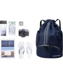 Victoria Traveler Sports Bag Men's Wet and Dry Separation Swimming Bag Basketball Bag Football Backpack Training Fitness Drawstring Backpack