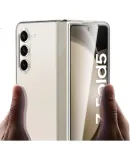 Sidefu Compatible with Samsung Z Fold5 Phone Case, Galaxy Z Fold5 Foldable W24 Universal Protective Cover, Flip Ultra-Thin Shockproof Crystal-Coated Bare-Feel Hard Shell for Men And Women - Ice Crystal Transparent