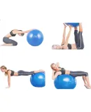 Li-Ning (LI-NING) Yoga Ball, Fitness 55cm, Adult Training, Elastic, Thickened, Professional, Anti-Burst, Non-Slip, Pressure-Resistant, 768 Blue