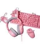 Razer (Razer) Beihai Giant Monster Cute Cat Professional Edition V2 Wired Over-Ear Gaming Headset with Microphone, Popular Cat Ear Rabbit Ear Bear Ear, RGB Lighting Effects, PUBG Essential, Pink