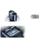 Philips Car Charger Cigarette Lighter Super Fast Charging Two-In/Three Multi-Functional Fast Charging Head Compatible with Huawei Apple 17/16 Car Expansion Cigarette Lighter Converter 4103