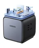 UGREEN Smart Charging Box Desktop Power Strip/Extension Cord/Power Board with 3 Outlets And Master Switch, New National Standard Large Spacing for Dormitory And Home Use 15524