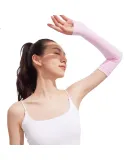 ANTA Ice Silk Cooling Arm Sleeves for Men And Women, Sun Protection UV Protection Arm Covers for Running Cycling Fishing Hand Protection, Pink One Size Fits All