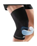 Reebok Knee Brace for Sports Running, Men's Knee Warmth, Meniscus Patella Protection, Basketball Badminton Hiking Knee Guard