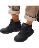 Skechers Men's Winter High-Top Shoes, Cold-Resistant Fleece-Lined Outdoor Warm Shoes, Thick-Soled Boots, Cotton Shoes