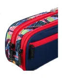 Disney Elementary School Pencil Case, Children's Large Capacity Three-Layer Pencil Box/stationery Case, High-Quality Stationery Storage Bag for Middle School Boys, Marvel MA45389-2