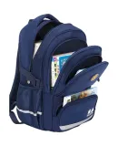 SNOOPY Elementary School Backpack for Boys, Preppy Style Spine Protection And Load Reduction, Grades 1-4 High School Children's Double Shoulder Bag, Black