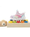 361° Children's Shoes, Toddler Walking Shoes for Spring And Autumn, Soft And Bouncy Caterpillar Shoes for Boys And Girls, Sports Baby Shoes, Pink, Size 26