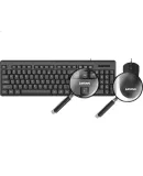 Lenovo Wired Keyboard And Mouse Combo, Full-Size Keyboard, Business Office, MK11Lite