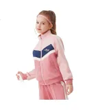 Hello Kitty Girls' Sportswear Set Children's Jacket Spring And Autumn Big Kids Sweatshirt Sports Pants Two-Piece Outfit 074 Blue 120