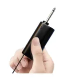 SANSUI Wireless Microphone System, Dual-Channel Universal Microphone, for Home KTV Singing, Speech, Stage Karaoke, Conference, Speaker, Amplifier, TV, Car-Mounted, U3 Rechargeable Receiver