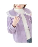 Hello Kitty Children's Jacket, Spring And Autumn Outerwear, Stylish Girls' Zip-Up Cardigan, Autumn Style for Older Children, Kids' Clothing, 044 Pink, Size 150