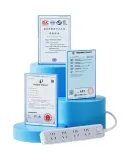 UGREEN Power Strip/Extension Cord/Surge Protector/Power Bar/Socket/Power Board/Power Strip for Student Dormitory And Home Use with Desktop Cable, New National Standard Large Spacing 4 Outlets with Master Switch, Total Length 0.5 Meter