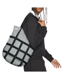 NIKE Women's Workwear Tote Bag, Crossbody Bag, Handbag, Travel Casual Bag FB3038-084 Smoke Gray