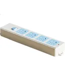 BULL Power Strip/Extension Cord/Surge Protector GN-414K 4 Outlets with Master Switch (Power Cord And Plug Not Included)