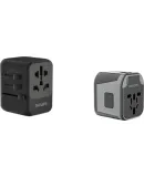 PHILIPS International Travel Adapter/Multi-Country Universal Travel Socket Converter/Accommodates UK, US, AU, German, Japanese, Singapore, Hong Kong Standards/2A1C Charging 15W Pink