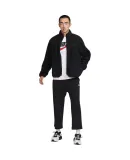 NIKE Men's Winter Stand-Collar Jacket, Fleece-Lined for Warmth, Casual Sports FB8387-010 Black 2XL