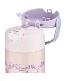 THERMOS Children's Insulated Straw Cup, Kuromi 316 Stainless Steel, Essential Water Bottle for Female Elementary School Students, Back-To Essential, 500ml Pink