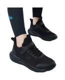 361° Children's Running Shoes for Boys And Girls (Ages 3-12), Impact-Resistant Toe, Dense Mesh Casual Running Shoes, Carbon Black, Size 38