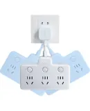 UGREEN Flexible Adapter/Hexagonal One-To Socket/wireless Converter/power Adapter, Suitable for Bedroom Dormitory Kitchen, 6-Outlet Individual Switch, Cable Length 0.1 Meter